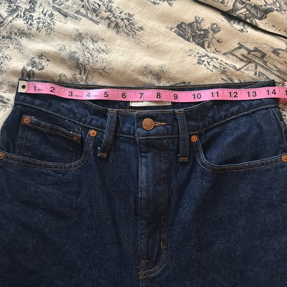 Blue Ankle Cropped High-Waisted Jeans - Picture 9 of 9